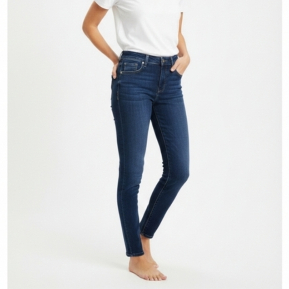 Women's 7 For All Mankind Blue Ankle Skinny Jeans Size 27